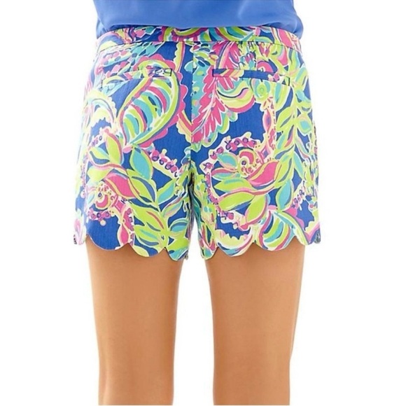 🩷🩵Lilly Pulitzer Toucan Play Colorful Magnolia Scallop Shorts Size 2-EUC🩷🩵 - Picture 3 of 14